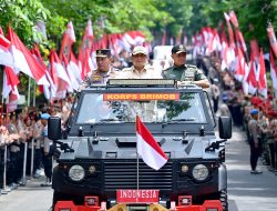 Presiden Prabowo Disambut Hangat di Pembukaan Apel Kasatwil Polri 2024