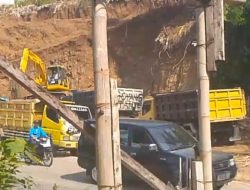 Galian Banjarmangu Banjarnegara di Tepi Jalan Ancam Keselamatan Pengguna Jalan, Diduga Milik Anggota Dewan
