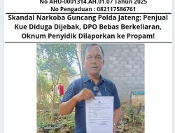 Kasus Narkoba di Polda Jateng: Dugaan Penjebakan Penjual Kue, Buronan Masih Bebas, Penyidik Dilaporkan ke Propam