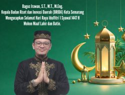 Kepala BRIDA Kota Semarang Bagus Irawan Sampaikan Ucapan Selamat Idulfitri kepada Masyarakat