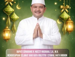 Bupati Semarang H. Ngesti Nugraha Sampaikan Ucapan Idulfitri kepada Masyarakat
