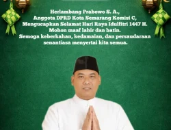 Anggota DPRD Semarang Herlambang Prabowo Serukan Persatuan di Hari Raya Idulfitri