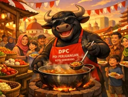 DPC PDI Perjuangan Kota Semarang Gelar Program Dapur Marhaen, Sediakan Makan Siang Gratis untuk Warga